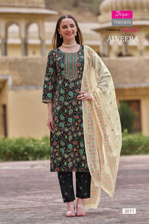Diya Trends Alveera Concept by Kajal Style Kurti with Dupatta Bottom Cotton Catalog 12 Pcs 11 510x765 - Diya Trends Alveera Concept by Kajal Style Kurti with Dupatta Bottom Cotton Catalog 12 Pcs