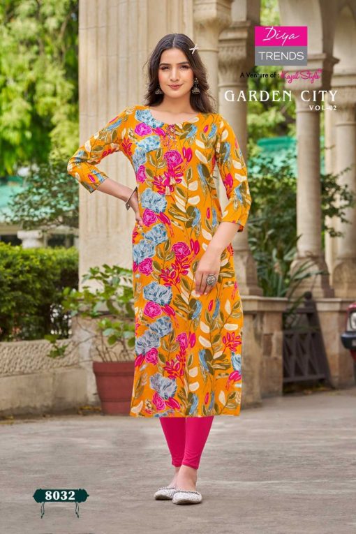 Diya Trends Gardencity Concept Vol 3 Kajal Style Rayon Kurti Catalog 12 Pcs 1 510x765 - Diya Trends Gardencity Concept Vol 3 Kajal Style Rayon Kurti Catalog 12 Pcs