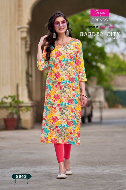 Diya Trends Gardencity Concept Vol 3 Kajal Style Rayon Kurti Catalog 12 Pcs 4 510x765 - Diya Trends Gardencity Concept Vol 3 Kajal Style Rayon Kurti Catalog 12 Pcs