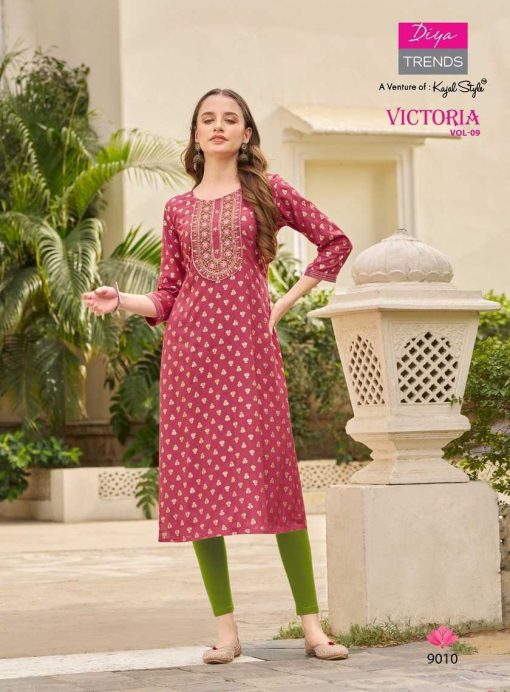 Diya Trends Victoria Vol 9 by Kajal Style Rayon Kurti Catalog 12 Pcs 11 510x692 - Diya Trends Victoria Vol 9 by Kajal Style Rayon Kurti Catalog 12 Pcs