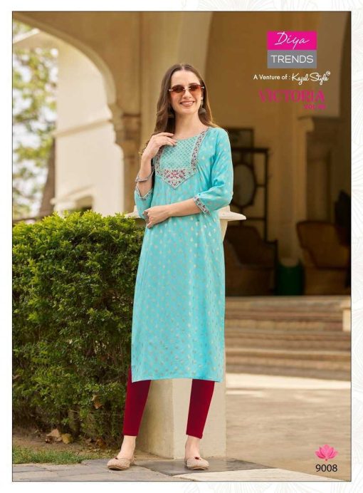 Diya Trends Victoria Vol 9 by Kajal Style Rayon Kurti Catalog 12 Pcs 9 510x692 - Diya Trends Victoria Vol 9 by Kajal Style Rayon Kurti Catalog 12 Pcs