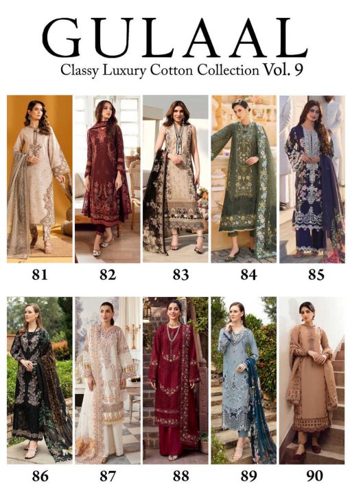 Gulaal Classy Luxury Cotton Collection Vol 9 Salwar Suit Catalog 10 Pcs 32 510x720 - Gulaal Classy Luxury Cotton Collection Vol 9 Salwar Suit Catalog 10 Pcs