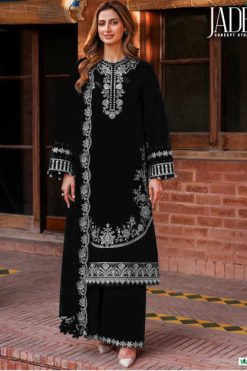 Jade Bin Saeed Black and White Heavy Cotton Collection Salwar Suit Catalog 6 Pcs
