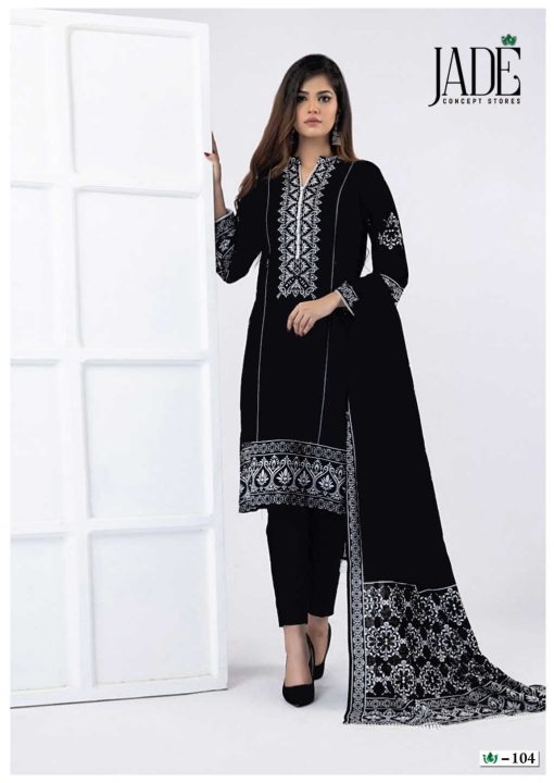 Jade Bin Saeed Black and White Heavy Cotton Collection Salwar Suit Catalog 6 Pcs 5 510x720 - Jade Bin Saeed Black and White Heavy Cotton Collection Salwar Suit Catalog 6 Pcs