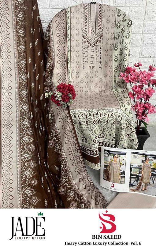 Jade Bin Saeed Heavy Cotton Luxury Collection Vol 6 Salwar Suit Catalog 6 Pcs 11 510x804 - Jade Bin Saeed Heavy Cotton Luxury Collection Vol 6 Salwar Suit Catalog 6 Pcs