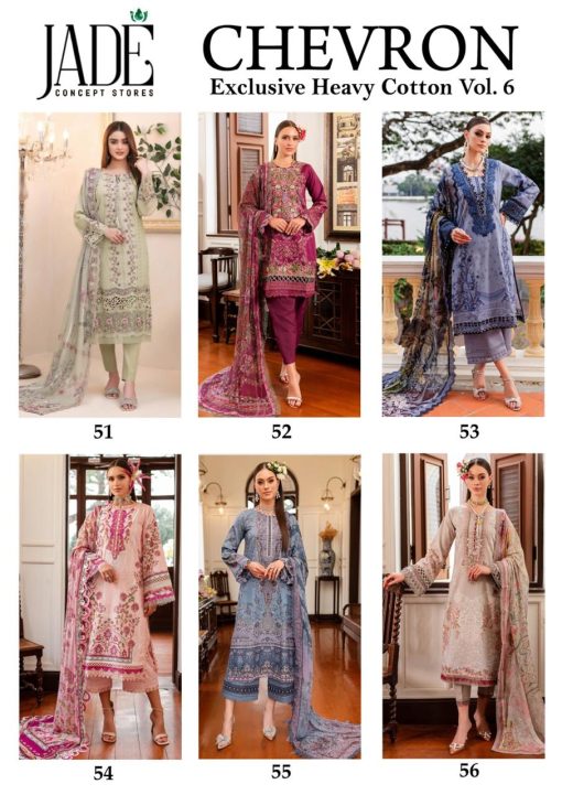 Jade Chevron Exclusive Heavy Cotton Vol 6 Salwar Suit Catalog 6 Pcs 13 510x721 - Jade Chevron Exclusive Heavy Cotton Vol 6 Salwar Suit Catalog 6 Pcs