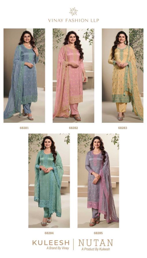 Kuleesh Nutan by Vinay Silk Salwar Suit Catalog 5 Pcs 13 510x893 - Kuleesh Nutan by Vinay Silk Salwar Suit Catalog 5 Pcs
