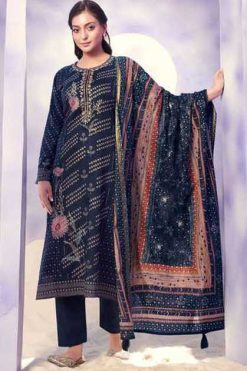 Mumtaz Arts Sitara Satin Salwar Suit Catalog 4 Pcs 247x371 - Surat Fabrics