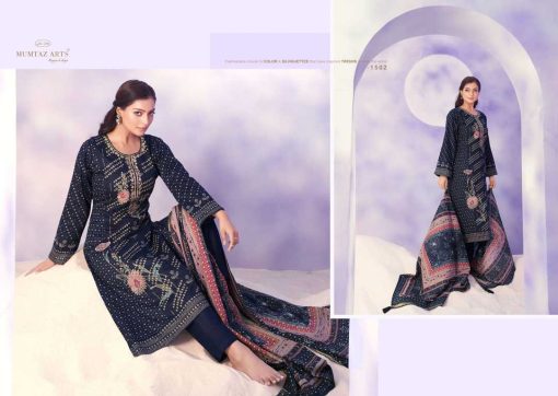 Mumtaz Arts Sitara Satin Salwar Suit Catalog 4 Pcs 5 510x362 - Mumtaz Arts Sitara Satin Salwar Suit Catalog 4 Pcs