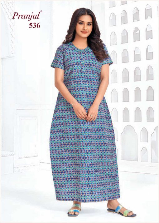 Pranjul Pragati Vol 9 B Nighty Wholesale Catalog 9 Pcs 4XL 5 510x714 - Pranjul Pragati Vol 9 B Nighty Wholesale Catalog 9 Pcs 4XL