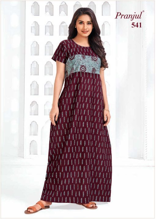 Pranjul Pragati Vol 9 B Nighty Wholesale Catalog 9 Pcs 4XL 6 510x714 - Pranjul Pragati Vol 9 B Nighty Wholesale Catalog 9 Pcs 4XL