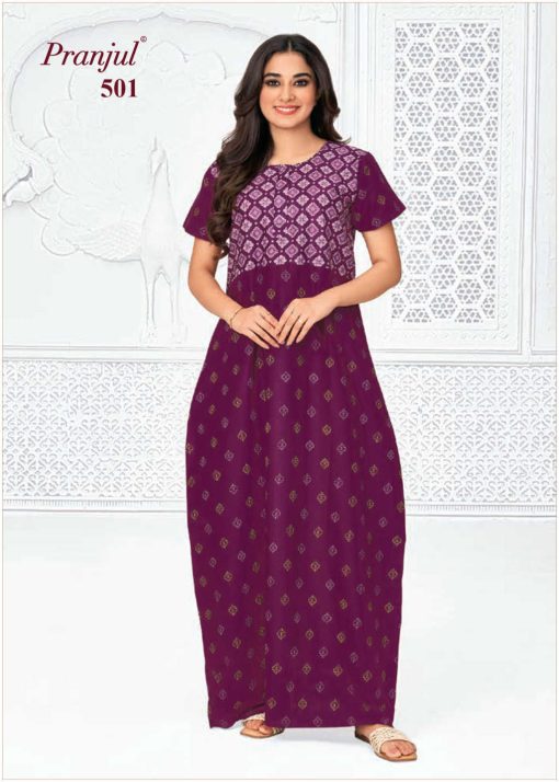 Pranjul Pragati Vol 9 C Nighty Wholesale Catalog 10 Pcs 2XL 3 510x714 - Pranjul Pragati Vol 9 C Nighty Wholesale Catalog 10 Pcs 2XL