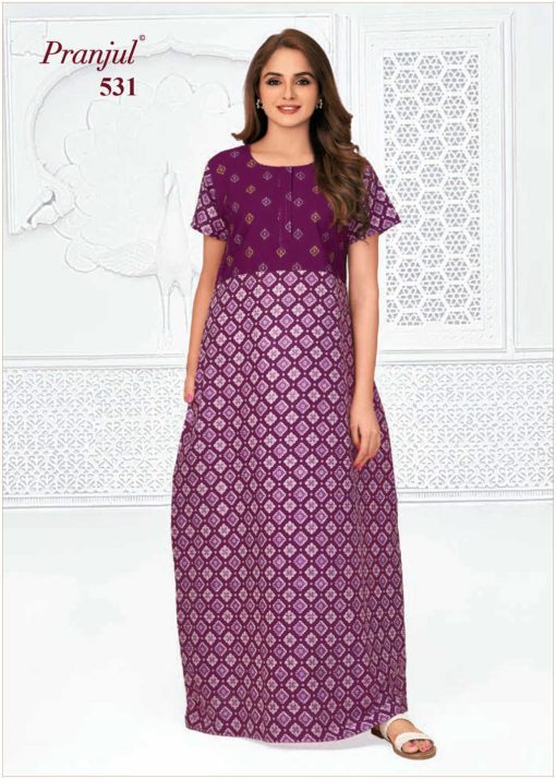 Pranjul Pragati Vol 9 C Nighty Wholesale Catalog 9 Pcs 3XL 5 510x714 - Pranjul Pragati Vol 9 C Nighty Wholesale Catalog 9 Pcs 3XL