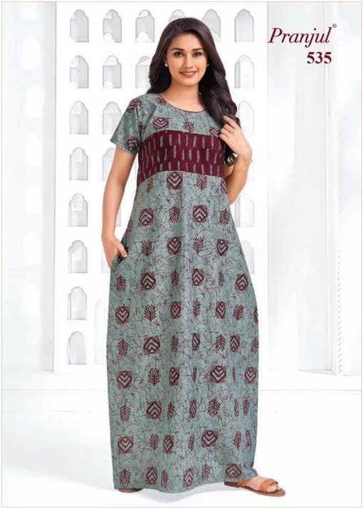 Pranjul Pragati Vol 9 C Nighty Wholesale Catalog 9 Pcs 4XL 6 510x714 - Pranjul Pragati Vol 9 C Nighty Wholesale Catalog 9 Pcs 4XL