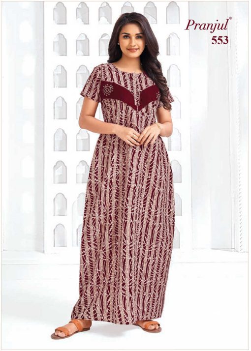 Pranjul Pragati Vol 9 D Nighty Wholesale Catalog 9 Pcs 4XL 6 510x714 - Pranjul Pragati Vol 9 D Nighty Wholesale Catalog 9 Pcs 4XL