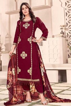 Qasr Pakiza Vol 3 Georgette Readymade Salwar Suit Catalog 8 Pcs