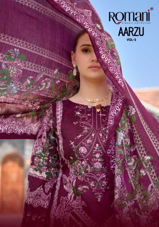 Romani Aarzu Vol 3 Cotton Salwar Suit Catalog 8 Pcs 3 510x725 - Romani Aarzu Vol 3 Cotton Salwar Suit Catalog 8 Pcs