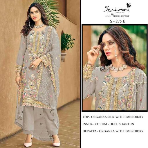 Serene S 275 A D Organza Salwar Suit Catalog 4 Pcs 3 510x510 - Serene S 275 A-D Organza Salwar Suit Catalog 4 Pcs