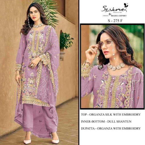 Serene S 275 A D Organza Salwar Suit Catalog 4 Pcs 4 510x510 - Serene S 275 A-D Organza Salwar Suit Catalog 4 Pcs