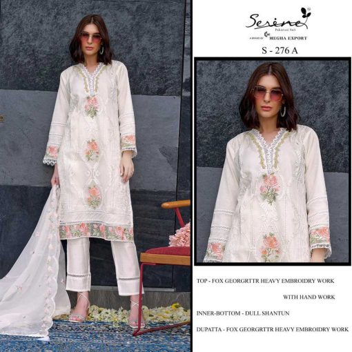 Serene S 276 A D Georgette Salwar Suit Catalog 4 Pcs 2 510x510 - Serene S 276 A-D Georgette Salwar Suit Catalog 4 Pcs