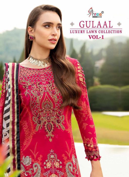 Shree Fabs Gulaal Luxury Lawn Collection Vol 1 Chiffon Cotton Salwar Suit Catalog 7 Pcs 1 510x701 - Shree Fabs Gulaal Luxury Lawn Collection Vol 1 Chiffon Cotton Salwar Suit Catalog 7 Pcs