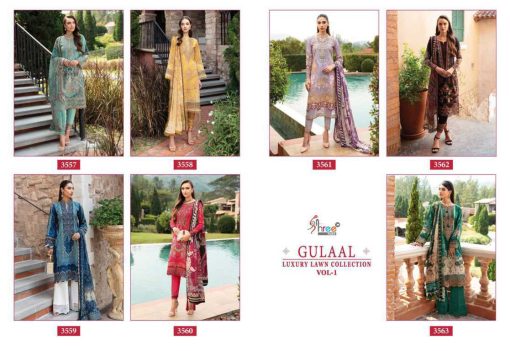 Shree Fabs Gulaal Luxury Lawn Collection Vol 1 Chiffon Cotton Salwar Suit Catalog 7 Pcs 16 510x351 - Shree Fabs Gulaal Luxury Lawn Collection Vol 1 Chiffon Cotton Salwar Suit Catalog 7 Pcs