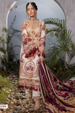 Shree Fabs Mariya B Lawn Festival Collection Vol 5 Chiffon Cotton Salwar Suit Catalog 4 Pcs 247x371 - Surat Fabrics