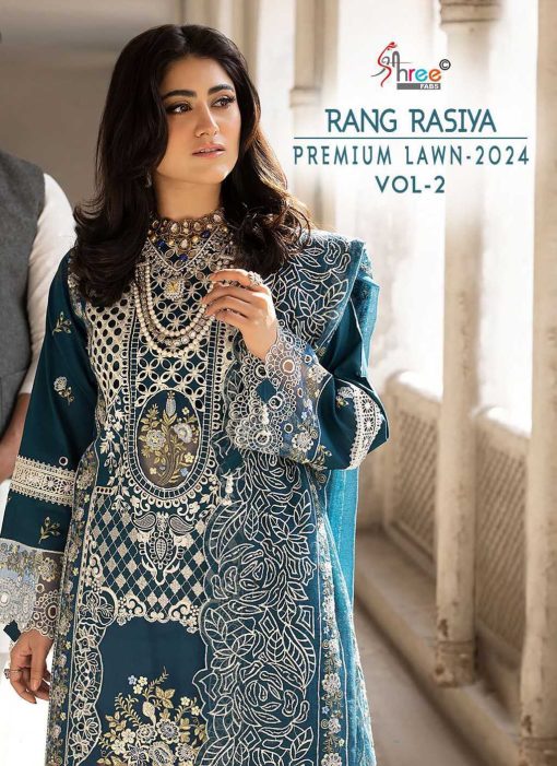 Shree Fabs Rang Rasiya Premium Lawn 2024 Vol 2 Chiffon Cotton Salwar Suit Catalog 6 Pcs 1 510x701 - Shree Fabs Rang Rasiya Premium Lawn 2024 Vol 2 Chiffon Cotton Salwar Suit Catalog 6 Pcs