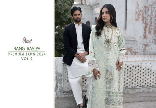 Shree Fabs Rang Rasiya Premium Lawn 2024 Vol 2 Chiffon Cotton Salwar Suit Catalog 6 Pcs 10 510x351 - Shree Fabs Rang Rasiya Premium Lawn 2024 Vol 2 Chiffon Cotton Salwar Suit Catalog 6 Pcs