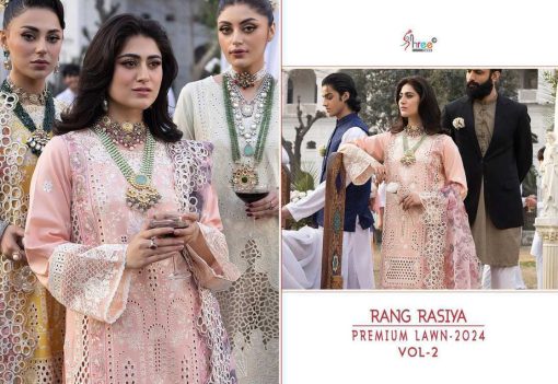Shree Fabs Rang Rasiya Premium Lawn 2024 Vol 2 Chiffon Cotton Salwar Suit Catalog 6 Pcs 2 510x351 - Shree Fabs Rang Rasiya Premium Lawn 2024 Vol 2 Chiffon Cotton Salwar Suit Catalog 6 Pcs