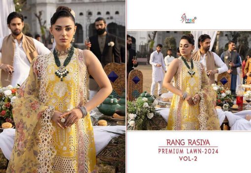 Shree Fabs Rang Rasiya Premium Lawn 2024 Vol 2 Chiffon Cotton Salwar Suit Catalog 6 Pcs 8 510x351 - Shree Fabs Rang Rasiya Premium Lawn 2024 Vol 2 Chiffon Cotton Salwar Suit Catalog 6 Pcs