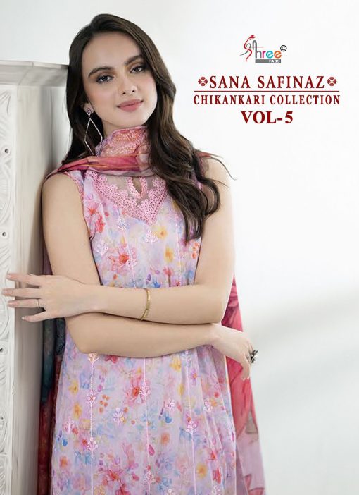 Shree Fabs Sana Safinaz Chikankari Collection Vol 5 Chiffon Cotton Salwar Suit Catalog 6 Pcs 1 510x702 - Shree Fabs Sana Safinaz Chikankari Collection Vol 5 Chiffon Cotton Salwar Suit Catalog 6 Pcs