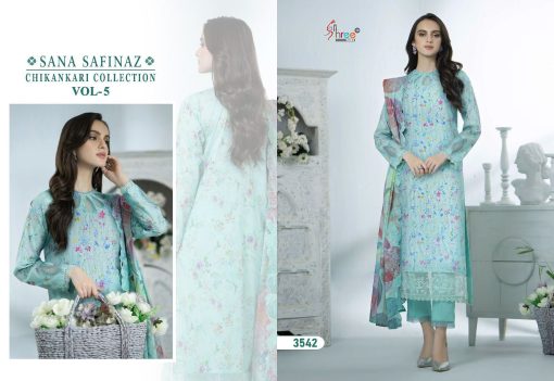 Shree Fabs Sana Safinaz Chikankari Collection Vol 5 Chiffon Cotton Salwar Suit Catalog 6 Pcs 10 510x351 - Shree Fabs Sana Safinaz Chikankari Collection Vol 5 Chiffon Cotton Salwar Suit Catalog 6 Pcs
