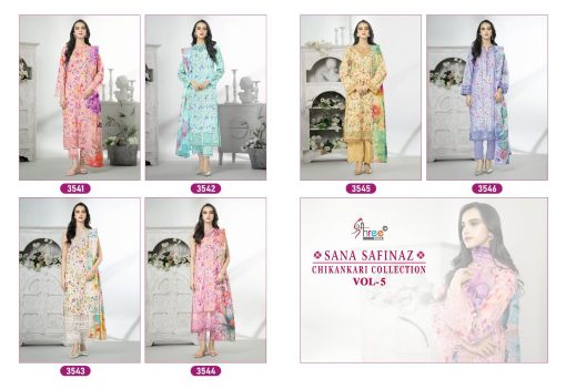 Shree Fabs Sana Safinaz Chikankari Collection Vol 5 Chiffon Cotton Salwar Suit Catalog 6 Pcs 13 510x351 - Shree Fabs Sana Safinaz Chikankari Collection Vol 5 Chiffon Cotton Salwar Suit Catalog 6 Pcs