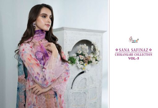 Shree Fabs Sana Safinaz Chikankari Collection Vol 5 Chiffon Cotton Salwar Suit Catalog 6 Pcs 2 510x351 - Shree Fabs Sana Safinaz Chikankari Collection Vol 5 Chiffon Cotton Salwar Suit Catalog 6 Pcs