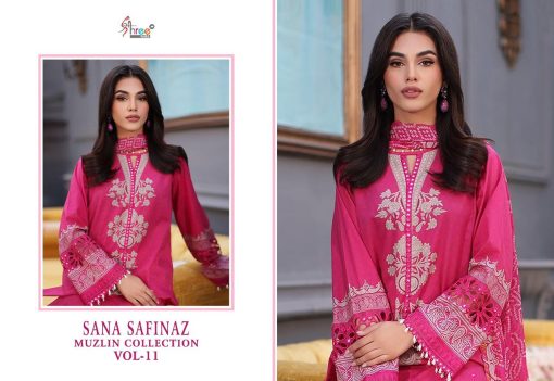 Shree Fabs Sana Safinaz Muzlin Collection Vol 11 Chiffon Cotton Salwar Suit Catalog 5 Pcs 10 510x351 - Shree Fabs Sana Safinaz Muzlin Collection Vol 11 Chiffon Cotton Salwar Suit Catalog 5 Pcs