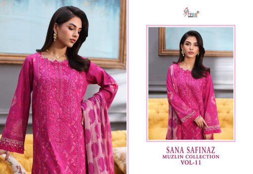 Shree Fabs Sana Safinaz Muzlin Collection Vol 11 Chiffon Cotton Salwar Suit Catalog 5 Pcs 2 510x351 - Shree Fabs Sana Safinaz Muzlin Collection Vol 11 Chiffon Cotton Salwar Suit Catalog 5 Pcs