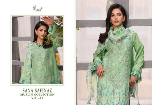 Shree Fabs Sana Safinaz Muzlin Collection Vol 11 Chiffon Cotton Salwar Suit Catalog 5 Pcs 4 510x351 - Shree Fabs Sana Safinaz Muzlin Collection Vol 11 Chiffon Cotton Salwar Suit Catalog 5 Pcs