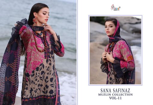 Shree Fabs Sana Safinaz Muzlin Collection Vol 11 Chiffon Cotton Salwar Suit Catalog 5 Pcs 6 510x351 - Shree Fabs Sana Safinaz Muzlin Collection Vol 11 Chiffon Cotton Salwar Suit Catalog 5 Pcs