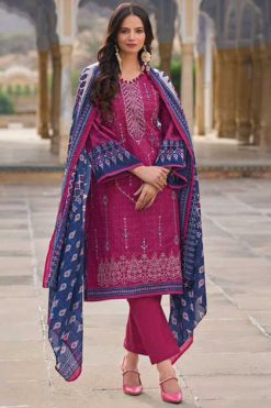 Shree Fabs Shanaya Chiffon Cotton Salwar Suit Catalog 5 Pcs