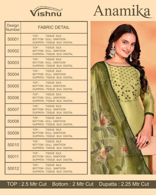 Vishnu Anamika Silk Salwar Suit Catalog 12 Pcs 11 510x638 - Vishnu Anamika Silk Salwar Suit Catalog 12 Pcs