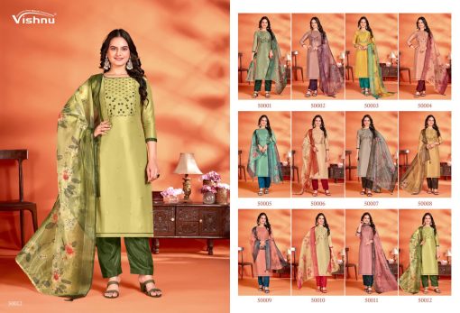 Vishnu Anamika Silk Salwar Suit Catalog 12 Pcs 12 510x347 - Vishnu Anamika Silk Salwar Suit Catalog 12 Pcs