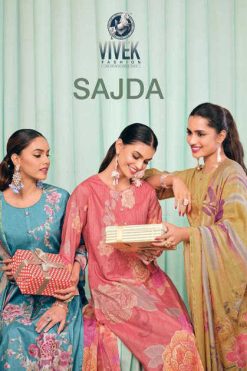 Vivek Sajda Cotton Salwar Suit Catalog 5 Pcs