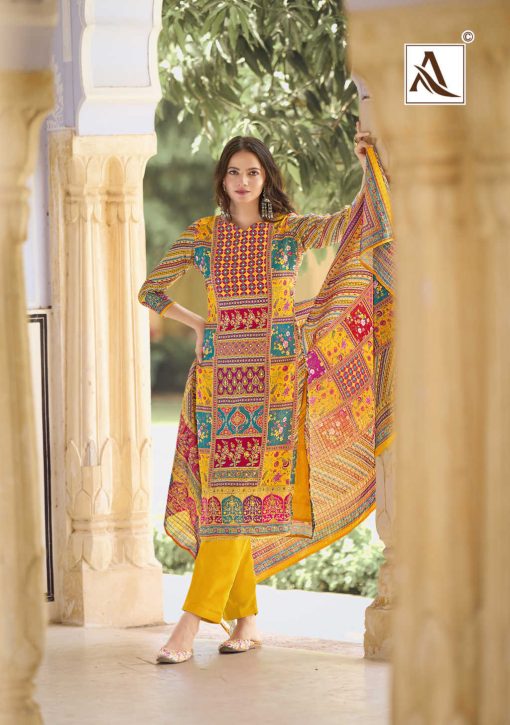 Alok Bella Vol 8 Muslin Salwar Suit Catalog 6 Pcs 5 510x725 - Alok Bella Vol 8 Muslin Salwar Suit Catalog 6 Pcs