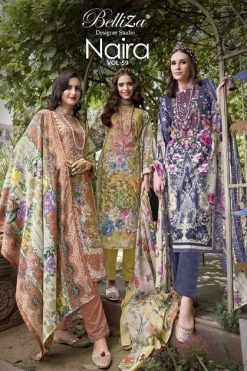 Belliza Naira Vol 59 Cotton Salwar Suit Catalog 8 Pcs