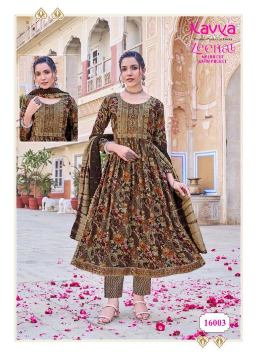 Kavya Zeenat Vol 16 Naira Cut Chanderi Readymade Suit Catalog 10 Pcs 10 510x707 - Kavya Zeenat Vol 16 Naira Cut Chanderi Readymade Suit Catalog 10 Pcs
