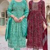 Kavya Zeenat Vol 16 Naira Cut Chanderi Readymade Suit Catalog 10 Pcs 100x100 - Shree Fabs Mariya B Lawn Festival Collection Vol 6 Chiffon Cotton Salwar Suit Catalog 6 Pcs