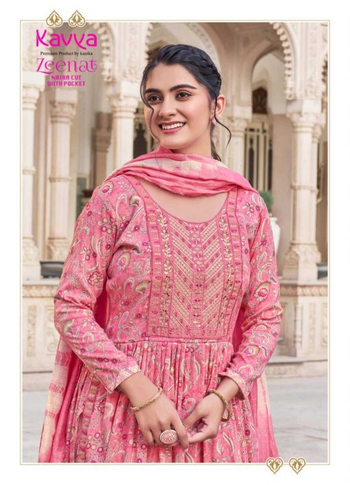 Kavya Zeenat Vol 16 Naira Cut Chanderi Readymade Suit Catalog 10 Pcs 11 510x707 - Kavya Zeenat Vol 16 Naira Cut Chanderi Readymade Suit Catalog 10 Pcs