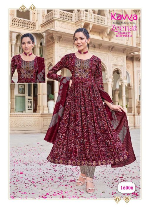 Kavya Zeenat Vol 16 Naira Cut Chanderi Readymade Suit Catalog 10 Pcs 14 510x707 - Kavya Zeenat Vol 16 Naira Cut Chanderi Readymade Suit Catalog 10 Pcs