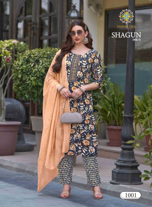 Passion Tree Shagun Vol 1 Kurti with Dupatta Bottom Rayon Catalog 8 Pcs 3 510x692 - Passion Tree Shagun Vol 1 Kurti with Dupatta Bottom Rayon Catalog 8 Pcs